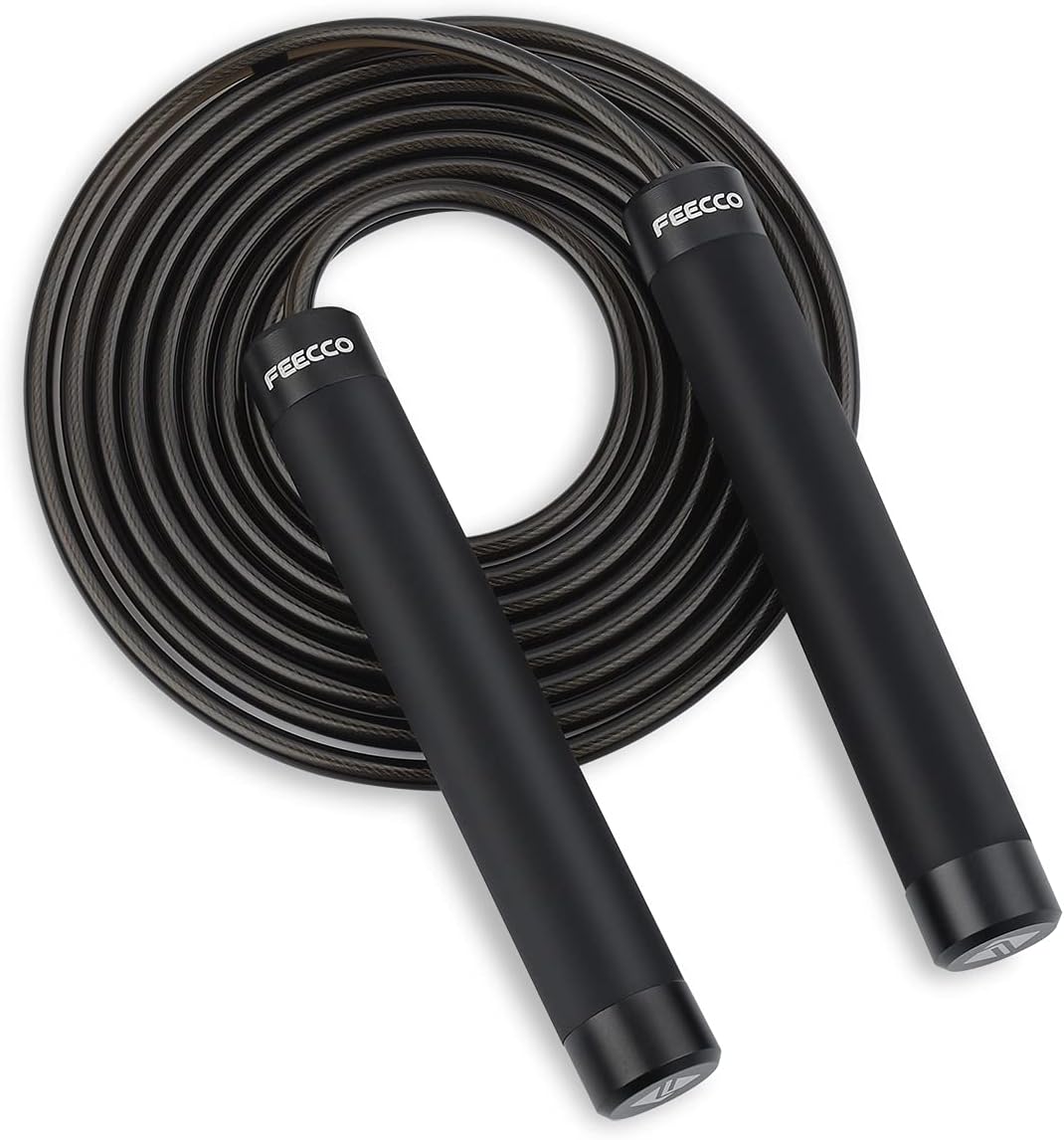 FEECCO Burno Lite 1/2 lb Weighted Jump Rope for Boxing,Cardio