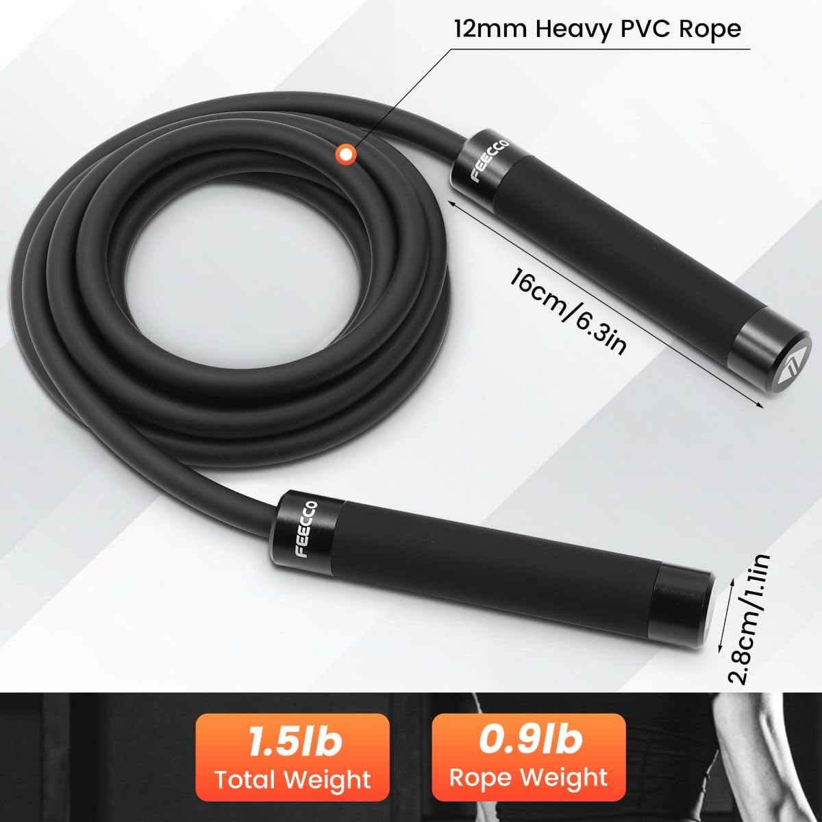 FEECCO BurnoX Weighted Jump Ropes